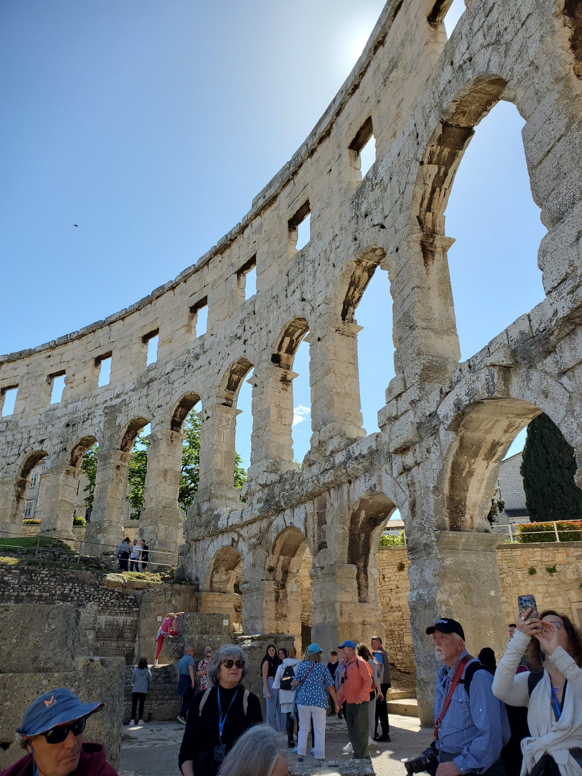 ancient amphitheater in Pula, Slovenia